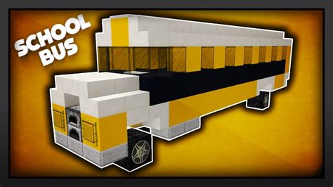 Minecraft - How To Make A School Bus - YouTube