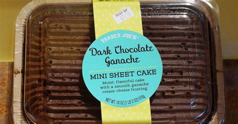 Exploring Trader Joe's: Trader Joe's Dark Chocolate Ganache Mini Sheet Cake