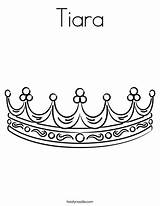 Tiara Coloring Page sketch template