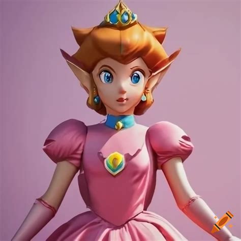 Cosplay of link wearing princess peach's ballgown