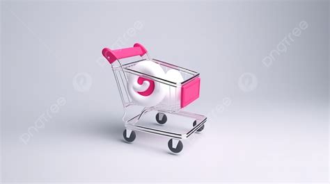 Innovative Marketing Concept 3d Tiktok Logo On A Cart With White ...