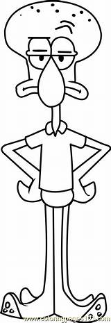 Squidward Coloring Page  Free SpongeBob SquarePants Pages sketch template