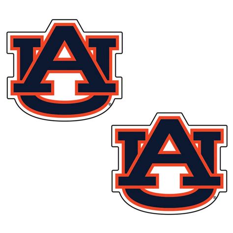 AUB - Auburn 2 Inch Decal 2 Pack - Alumni Hall