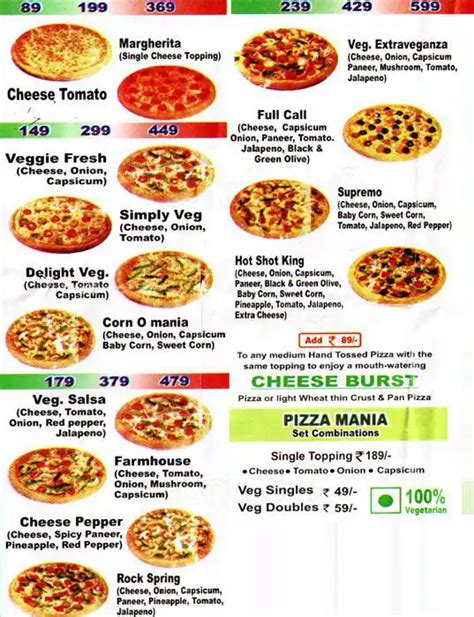 The Italian Pizza Menu, Menu for The Italian Pizza, Najafgarh, New Delhi - Zomato