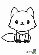 Baby Fox Coloring Pages sketch template