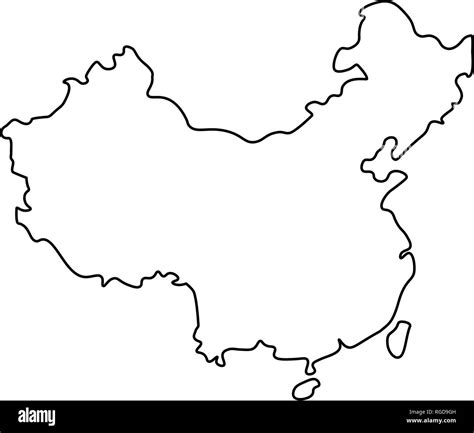 The Taiwan Map Of Black Contour Curves Of Vector Illu - vrogue.co