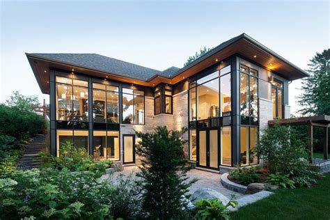 Terrifically Transparent: Modern home with an abundance of windows is ...