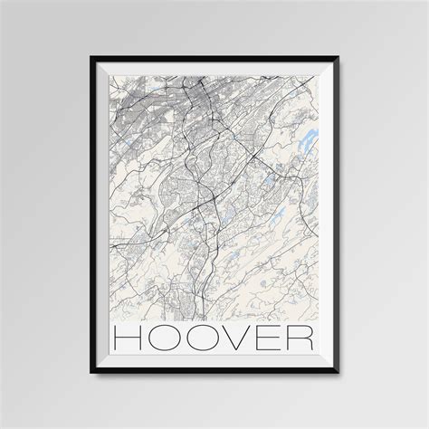 HOOVER Alabama Map Hoover City Map Print Hoover Map Poster | Etsy