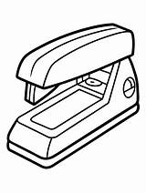 Stapler colouring Book pages With Vector Design For Children  Premium sketch template