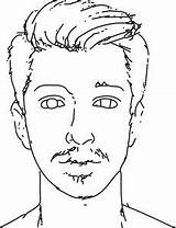 Man Face Style Draw Coloring Page  Wecoloringpagecom sketch template