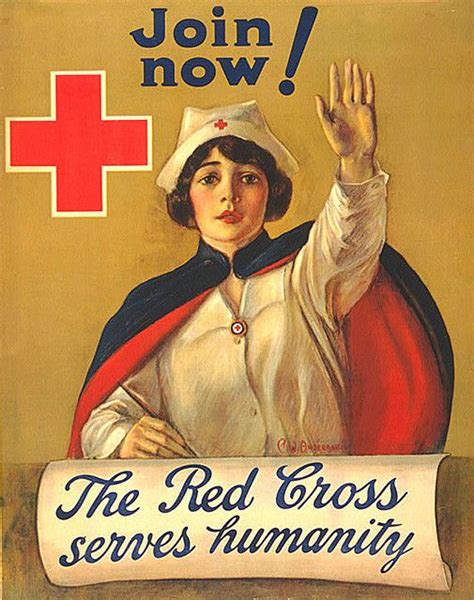 WW1- The Red Cross serves humanity | Red cross nurse, Red cross, Red cross poster