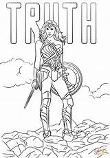 Wonder Woman Coloring Page Printable sketch template