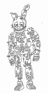Fnaf 4 Characters Coloring Pages sketch template