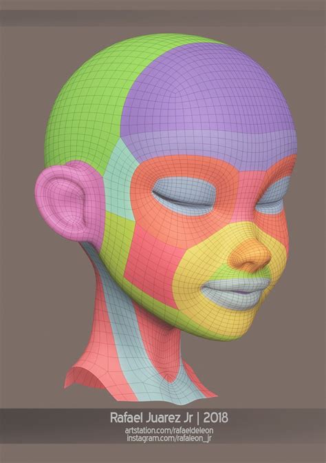 Stylized Topology - Universal Mesh., Rafael Juarez Jr on ArtStation at https://www.artstation ...