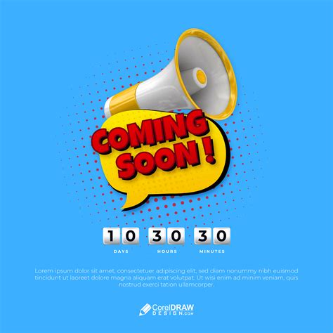 Download Abstract Coming Soon Creative Poster Template | CorelDraw Design (Download Free CDR ...