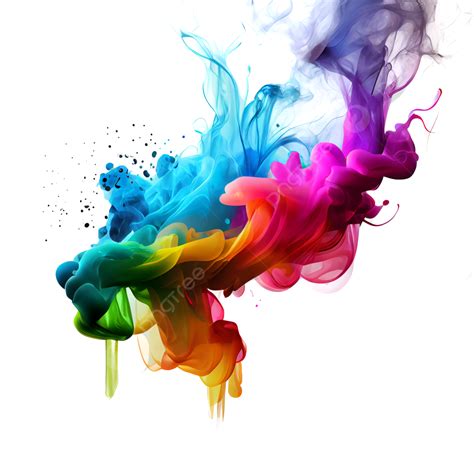 Rainbow Colored Ink Smoke Effect, Ink Smoke, Smoke Effect, Effect PNG Transparent Clipart Image ...