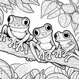 Red Eyed Tree Frog Coloring Pages 30  Gem sketch template