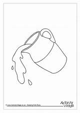 Milk Jug Colouring Page sketch template