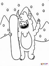 Yeti Coloring Pages Printable For Free Download sketch template
