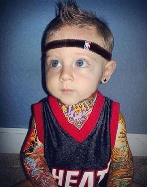 Behold: Baby Birdman....omg!! Best thing I have seen in a while! Chris Andersen, Daytona Beach ...