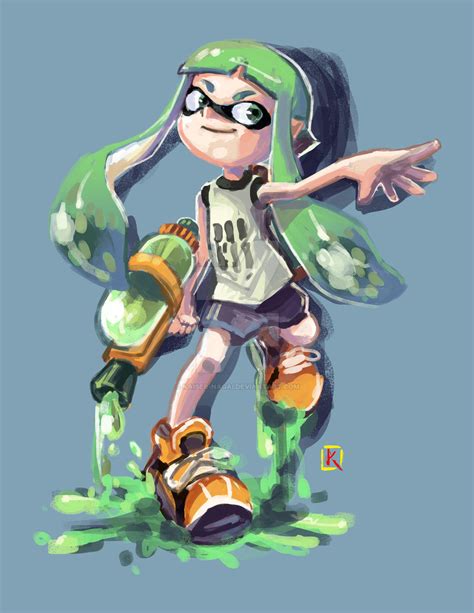 Splatoon inklings(Girl)-Fan art by kaiser-nagai on DeviantArt