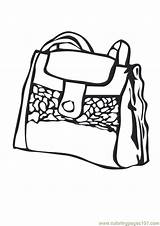 Purse Coloring Page Shopping  Nation sketch template