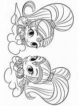 Shine And Shimmer Coloring Pages Printable Sketch Page sketch template