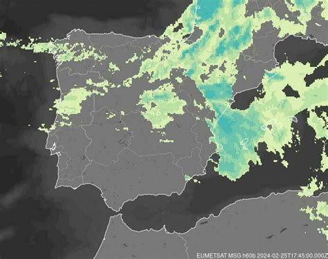 Meteosat - precipitation - Spain - Portugal