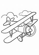 Vintage Biplane Coloring Page  Free Printable sketch template