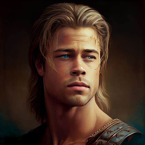 Brad Pitt Troy Mixed Media by Stephen Smith Galleries - Pixels