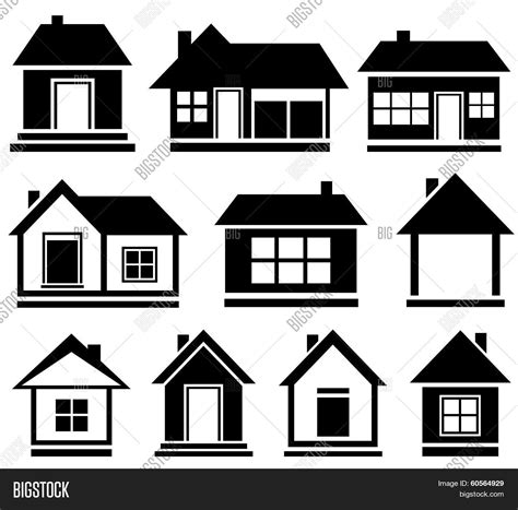 Set Isolated House Vector & Photo | Bigstock