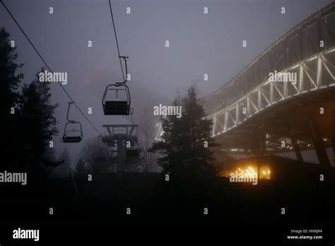 View of Holmenkollen ski jump tower, world's oldest ski museum and ski ...