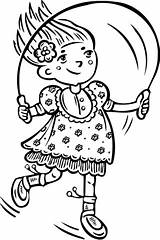 Girl Jumping Rope coloring Page  Free Printable Coloring Pages sketch template
