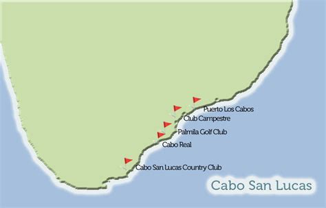 Cabo San Lucas Golf Courses Map View - Golf Mexico Tee Times