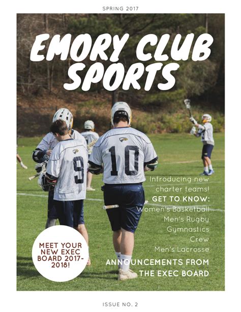 Emory Club Sports Newsletter | Templates at allbusinesstemplates.com