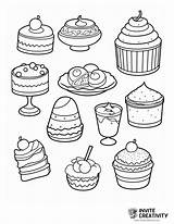 Dessert Coloring Pages Free Printable PDFs  Invite Creativity sketch template