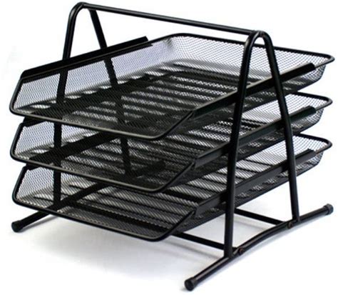 Flipkart.com | FULLHOUZ 4 Compartments Metal Document Tray or Office File Rack - Document Tray ...