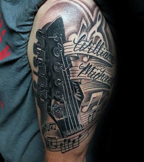 75 Cool Music Note Tattoos for Men [2023 Inspiration Guide]