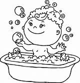 Take A Bath Coloring Pages sketch template