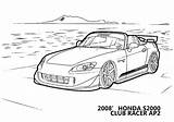 Honda S2000 Coloring Pages sketch template