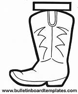Cowboy Boot Coloring Pages Clipart Best Sketch Page sketch template