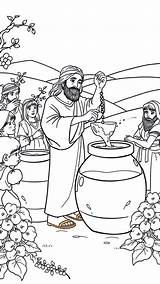 12 Jesus Turns Water Into Wine Coloring Pages  Printable & Free To sketch template
