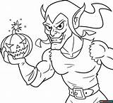 Green Goblin Coloring Page  Easy Drawing Guides sketch template