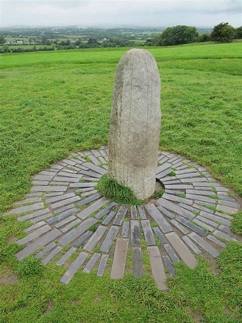 The Stone of Destiny at the Hill of Tara, outside Dublin. Legend is that more than 100 ancient ...