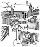 Plimoth Plantation Coloring Pages Sketch Page sketch template