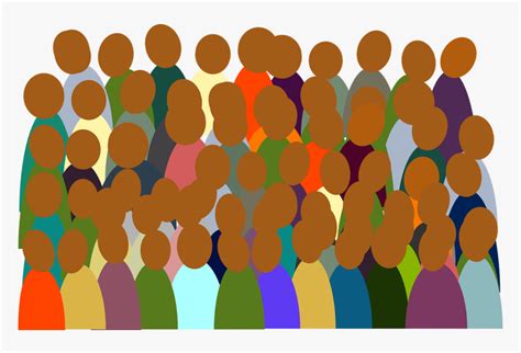 People, Group, Crowd, Colorful, Audience - Crowd Of People Clipart Free, HD Png Download - kindpng