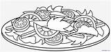 Salad Coloring Pages  Learny Kids sketch template