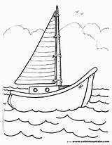 Sailboat Coloring Page  Home sketch template