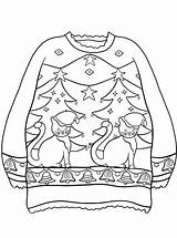 Kids n funcom 14 coloring Pages Of Christmas Ugly Sweaters Sketch  sketch template