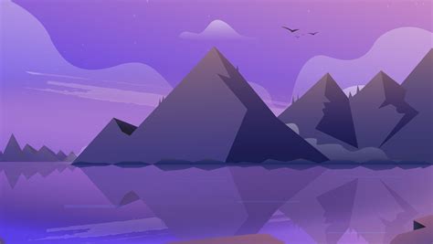 Cartoon Mountain Wallpaper